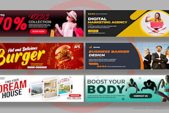 design modern banner website banner ads display banner design