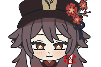 draw bust up chibi art of your character