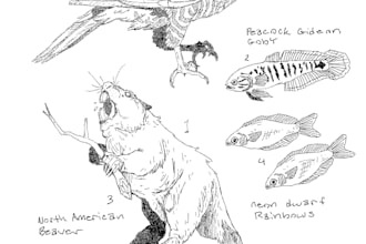create custom hand drawn animal or pet art tattoos posters or prints