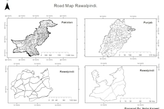create a study area map a vector map or a site plan