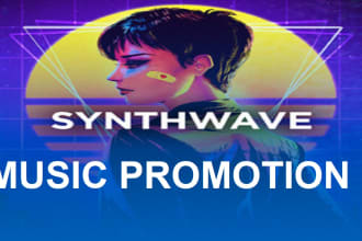 do synthwave music promotion via playlist placement massive audience