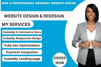 design godaddy website, redesign godaddy website, godaddy landing page design