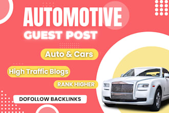 automotive guest post on high da auto blogs