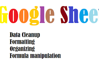 do data format cleanup and formula fix for google sheet