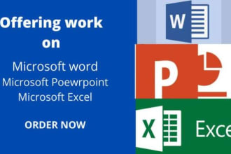 going to complete assignments related to ms word and office