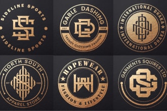 do minimalist letters monogram and streetwear clothing brand logo design