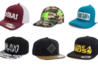 create mockup of hats, caps, t shirt, hoodie in 24 hours