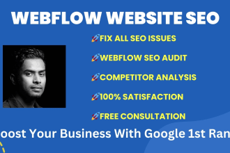 fix webflow on page seo service for webflow  website optimization