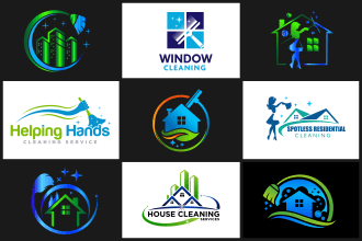 design cleaning services, business, product, item, or power washing logo