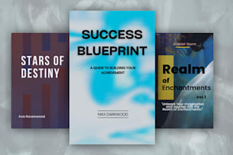 design a profesional book or ebook cover