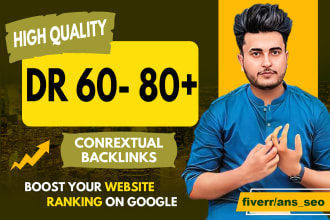 create white hat off page seo backlinks on high DR domain rating sites