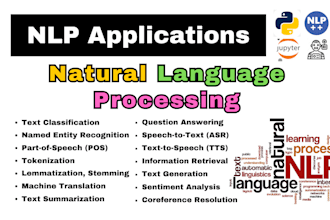 do sentiment analysis, topic modeling, summarization, nlp projects