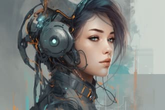 make high quality and professional scifi character