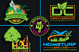 create best agriculture, landscape and lawn care logo