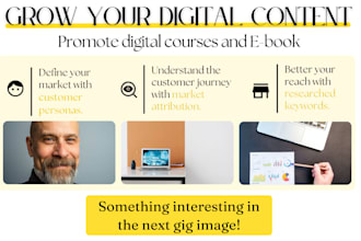 help you launch or market your digital course or ebook