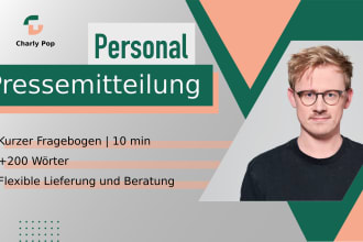 write a german personnel announcement