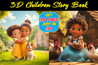 do children book illustration and children story book illustration