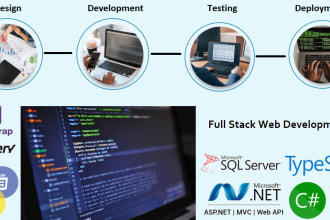 develop web application using angular, react and node