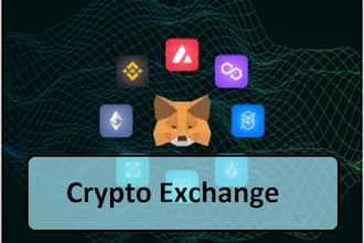 create crypto exchange website, trading website,  dex
