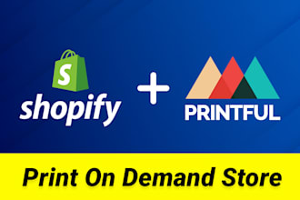 setup print on demand shopify printful web store