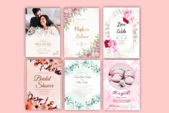 design invitation, wedding, birthday and greeting cards