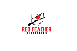 design fantastically structured red feather outfitters logo
