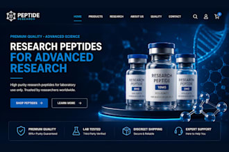 develop peptide website research peptide website peptide marketing funnel