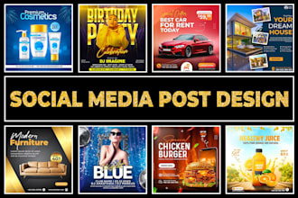 do creative social media post design