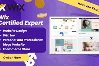 build wix website design, redesign wix website or wix online store, wix studio
