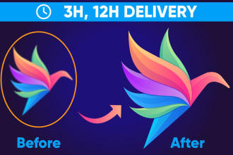 do vector tracing, vectorize logo and image, convert files to vector