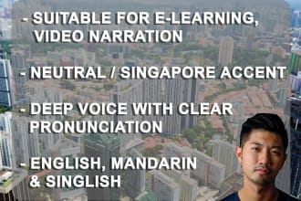 do english singlish and chinese voiceovers