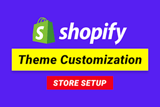 customize shopify theme, website, store