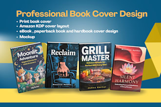 do professional custom book cover design