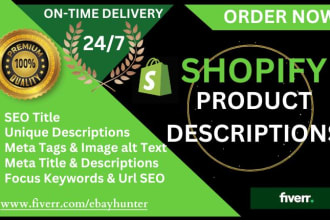 write effective shopify product descriptions