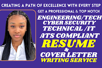 write engineeing, faang, technical, software engineer and cyber security resume