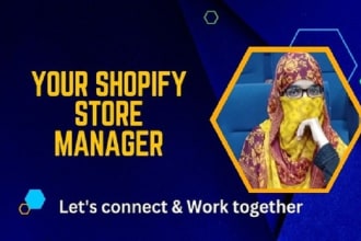 be shopify store manager, shopify virtual assistant