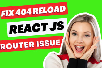 fix react router 404 error issue in your website or webapp