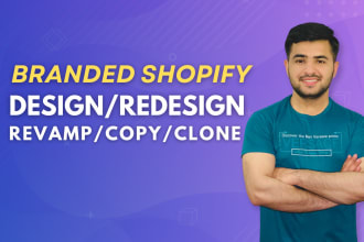 clone, revamp, copy and redesign shopify website or shopify store