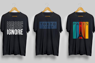 do attractive minimalist typography t shirt design