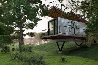 produce excellent exterior 3d model render,  3d visualization