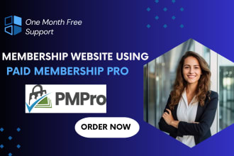 setup paid membership pro and create a membership website