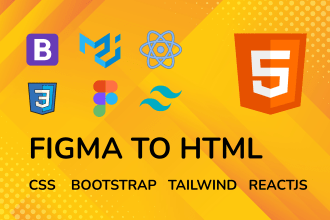 do responsive web design figma to react html css bootstrap
