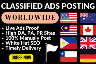 post classified ad submission USA classified ad posting UK classified ad