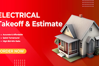 detail electrical takeoff, cost estimation, bill of qunatites