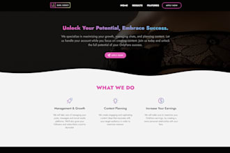 make an onlyfans agency website