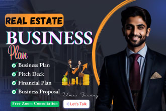 write real estate, property management, airbnb business plan writer pitch deck
