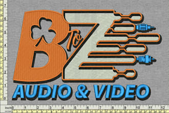 cap t shirt embroidery digitizing logo in few hours