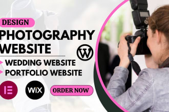 build photography website, portfolio website, with booking functionality