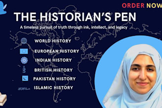 captivating and well researched history articles or content
