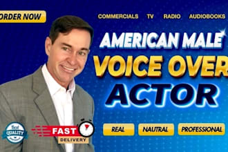 record a natural, real, and professional sounding voice over